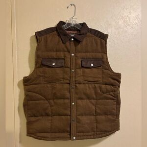 NWT Nomad by Craft + Flow men’s Sueded Colorblock Vest sz L